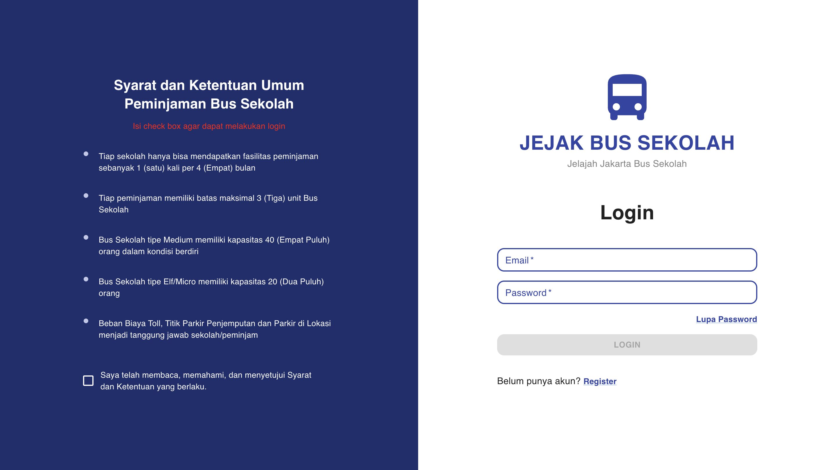 Popup Password Berhasil direset