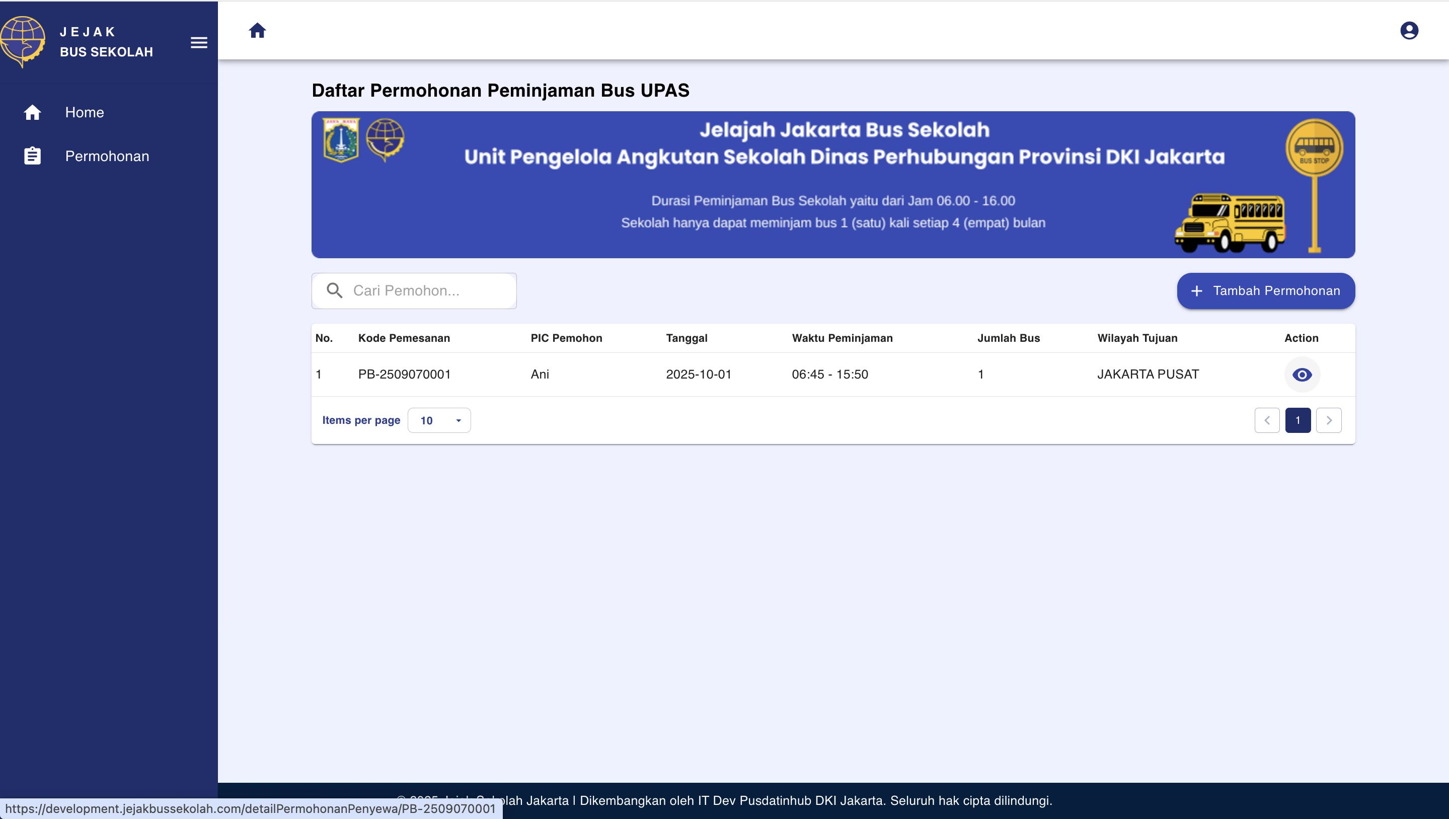 Upload Surat Permohonan